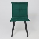 Кресло РУБИК U, Velutto 33 темно-зеленый велюр/черный